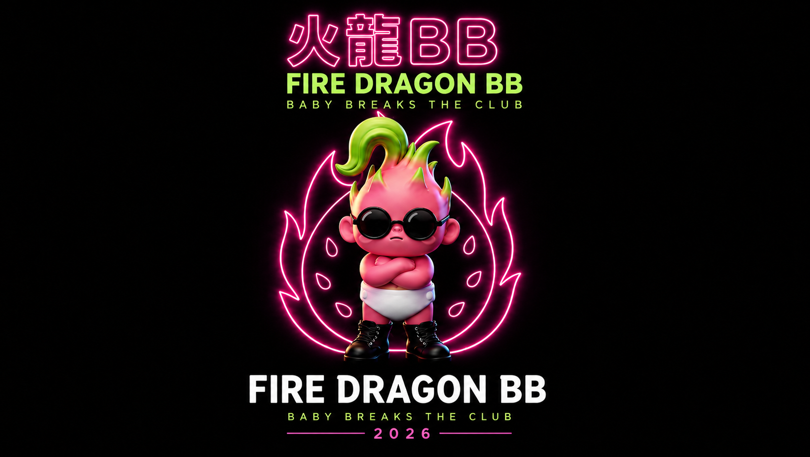 FIRE DRAGON BB original character poster